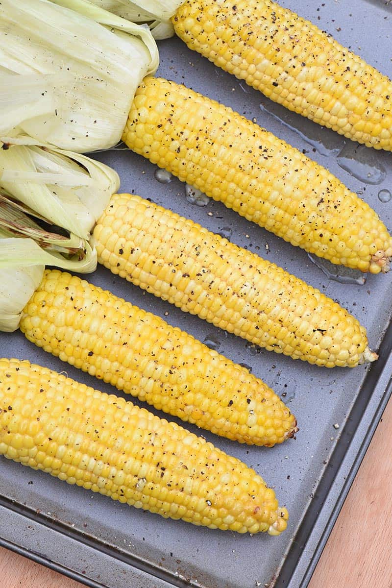 Grilled Corn in the Husk with Honey Butter