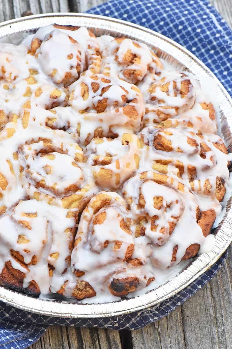 Campfire Cinnamon Rolls (in a Dutch Oven or Pie Iron)