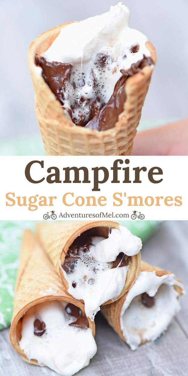 Campfire Sugar Cone S'mores Recipe