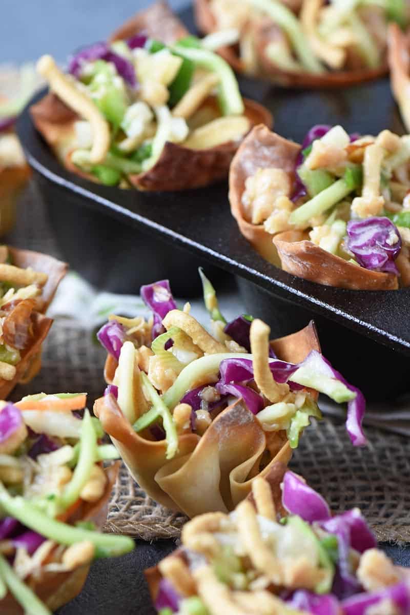 Asian Chicken Salad wonton recipe