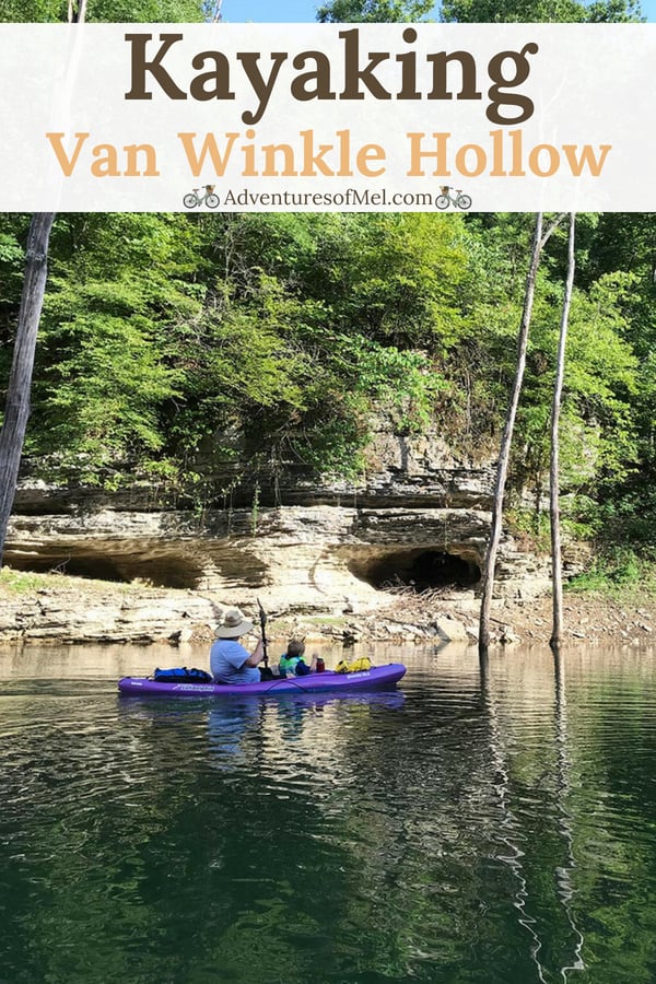 kayaking with kids on Beaver Lake in Northwest Arkansas, the Van Winkle arm of Hobbs State Park