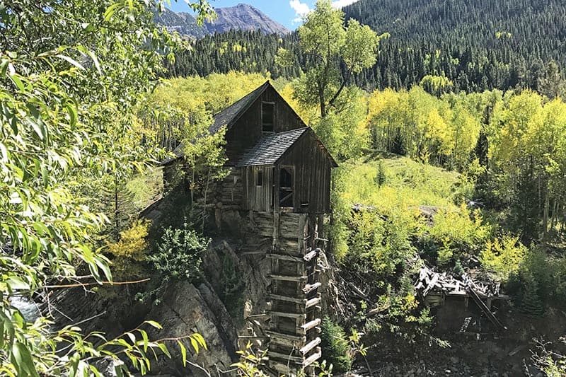 Crystal Mill CO in the Rocky Mountains of Colorado