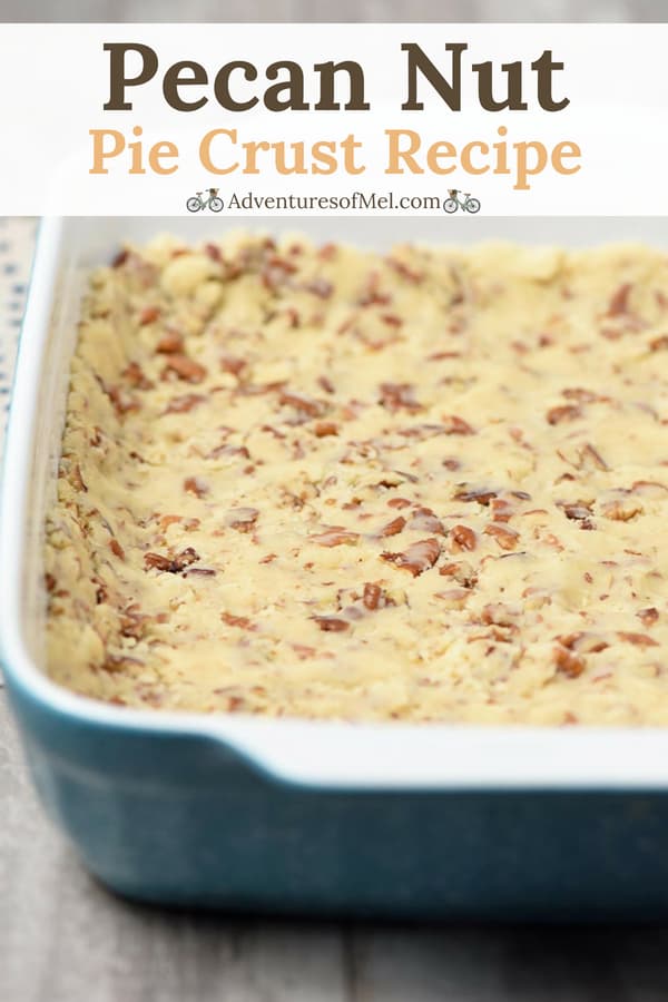 homemade pie crust from scratch, recipe with chopped pecans
