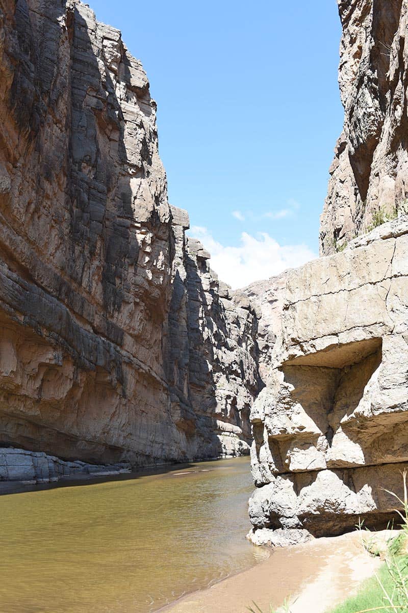 end of Santa Elena Canyon Trail