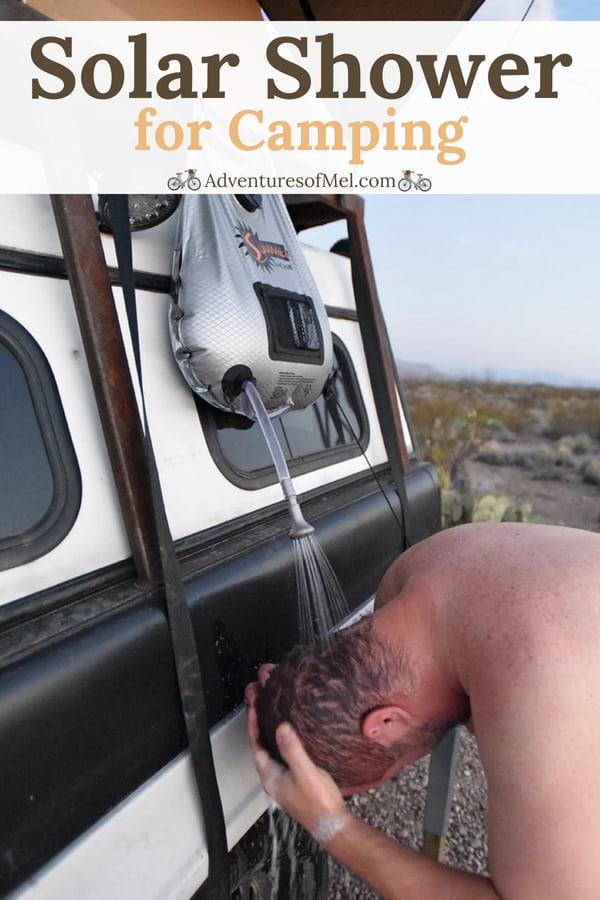 camp shower perfect for backcountry camping and dispersed camping