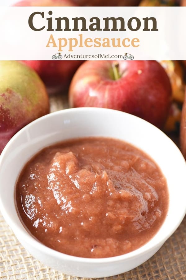 easy no-peel instant pot or pressure cooker cinnamon applesauce recipe