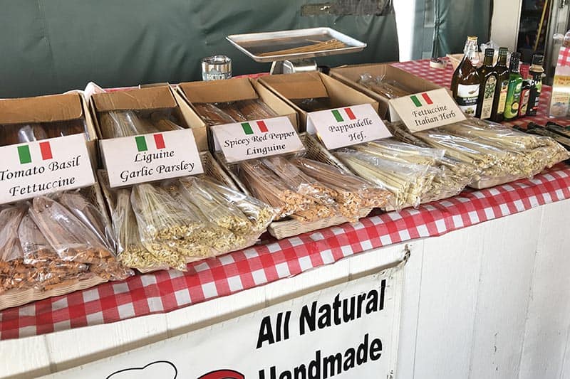 handmade pasta at Soulard Market St. Louis