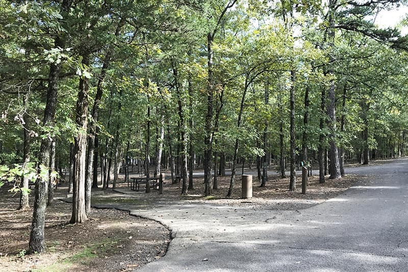 campsites in Petit Jean State Park campground