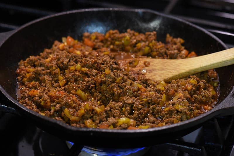 taco meat for homemade sloppy joes 