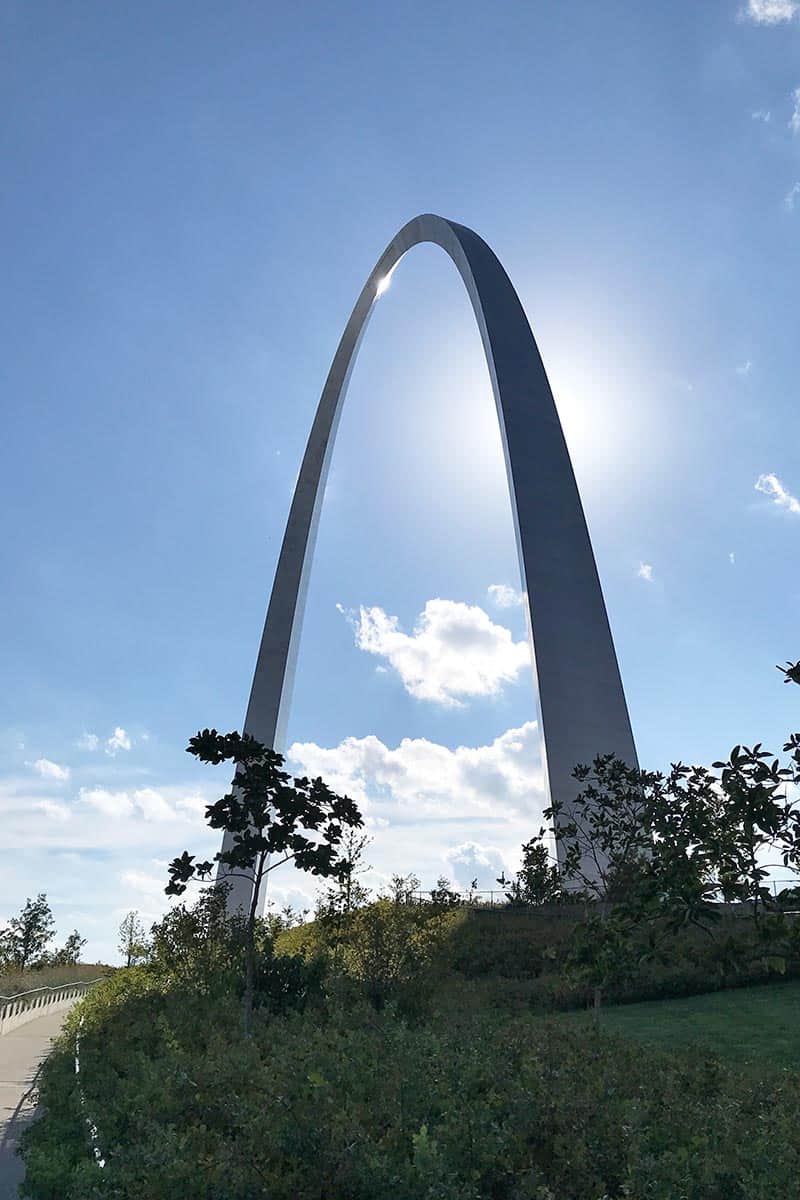trail to the Arch in St. Louis