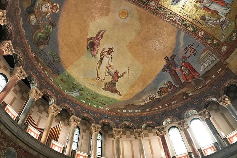 tile mosaics inside the Basilica Cathedral of St. Louis