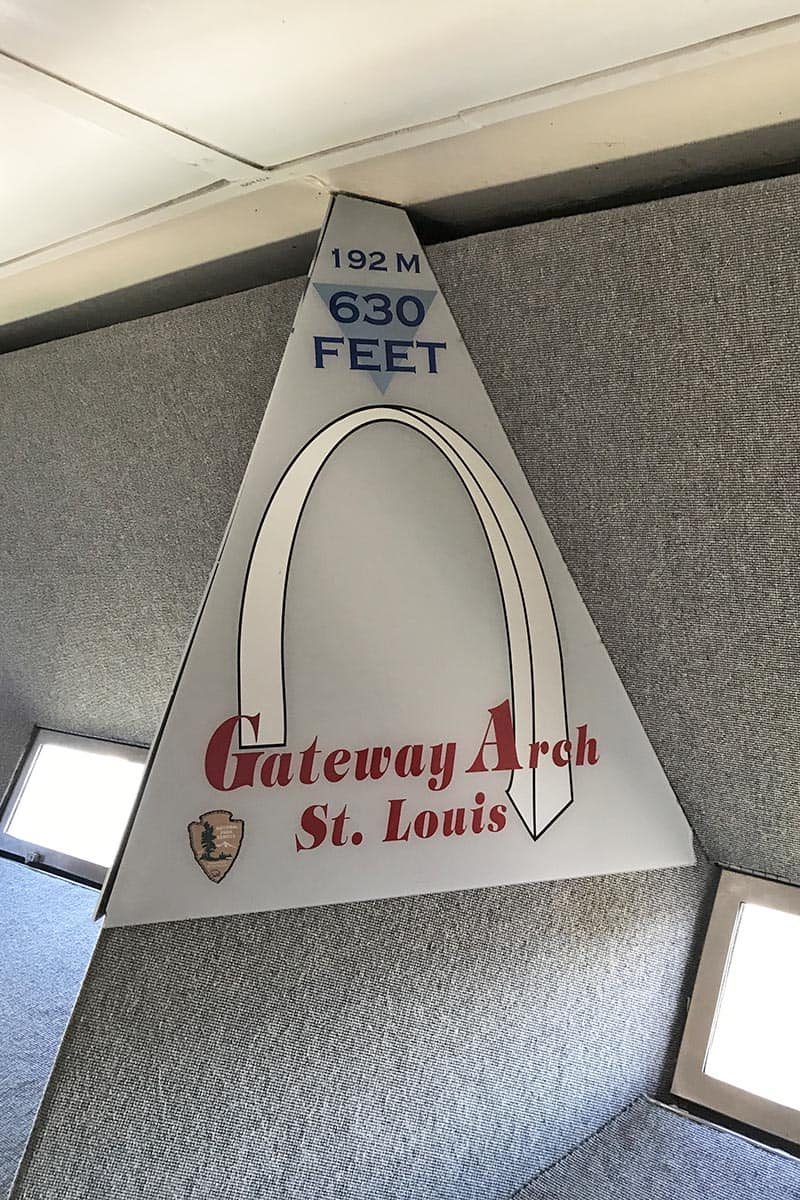 top of the Arch on the Observation Deck at 630 feet