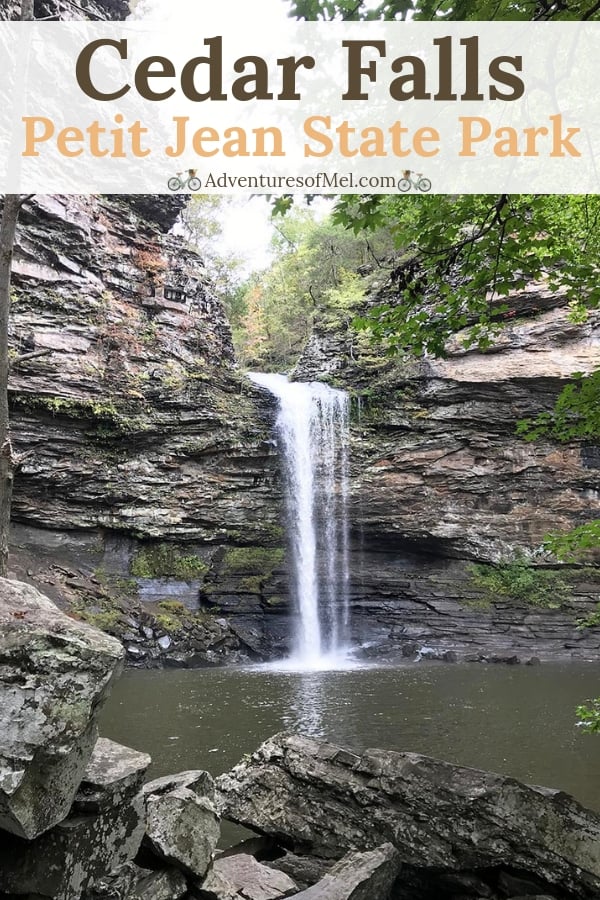 Hiking Cedar Falls Trail in Petit Jean State Park