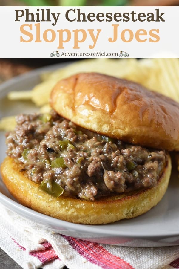 easy Philly Cheesesteak Sloppy Joes dinner recipe