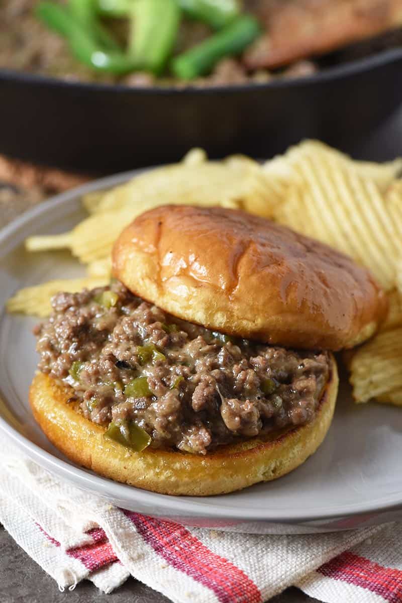 Philly Cheesesteak Sloppy Joes