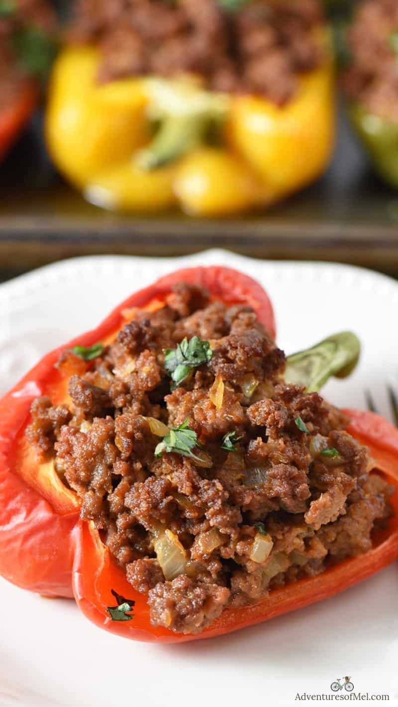 delicious sloppy joe stuffed peppers recipe