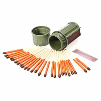 stormproof match kit, perfect for camping gifts, outdoor gifts, or stocking stuffers