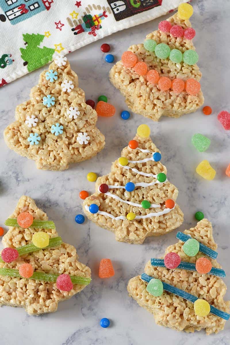 Christmas Tree Rice Krispie Treats