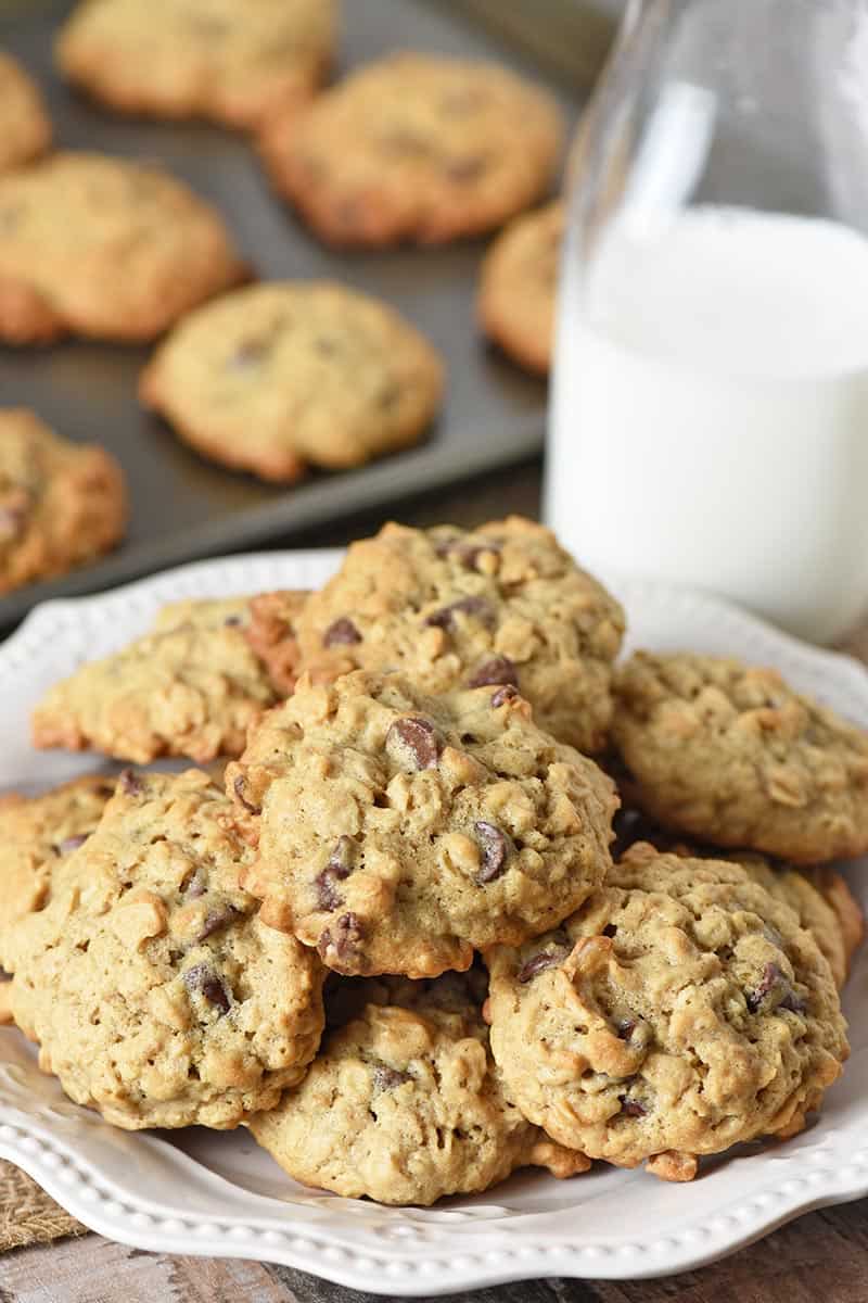 Buttermilk Oatmeal Cookies with Chocolate Chips