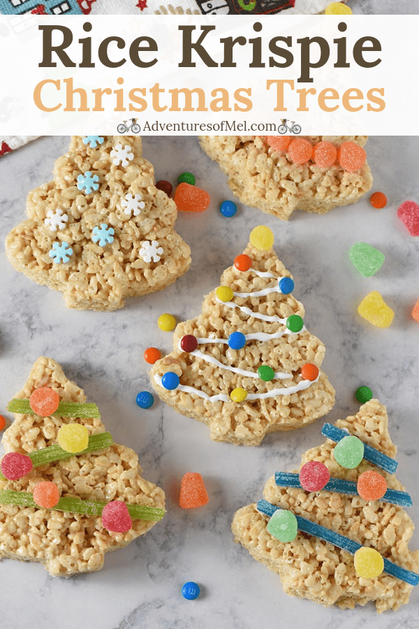 recipe for Christmas tree marshmallow treats