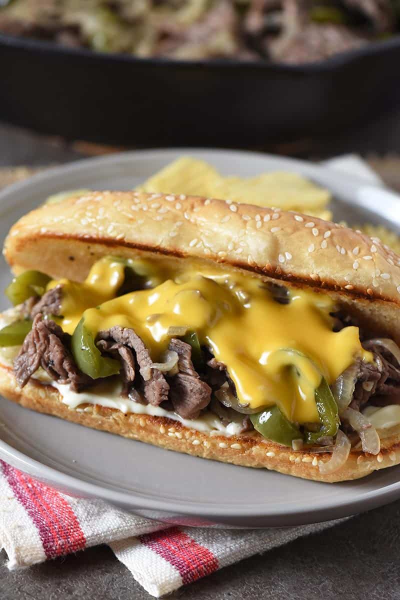 Homemade Philly Cheesesteak Sandwich Recipe