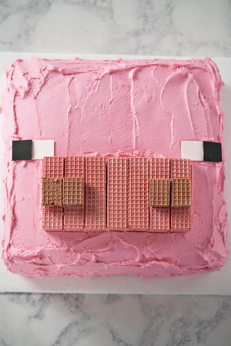 Easiest Minecraft Pig Cake Ever