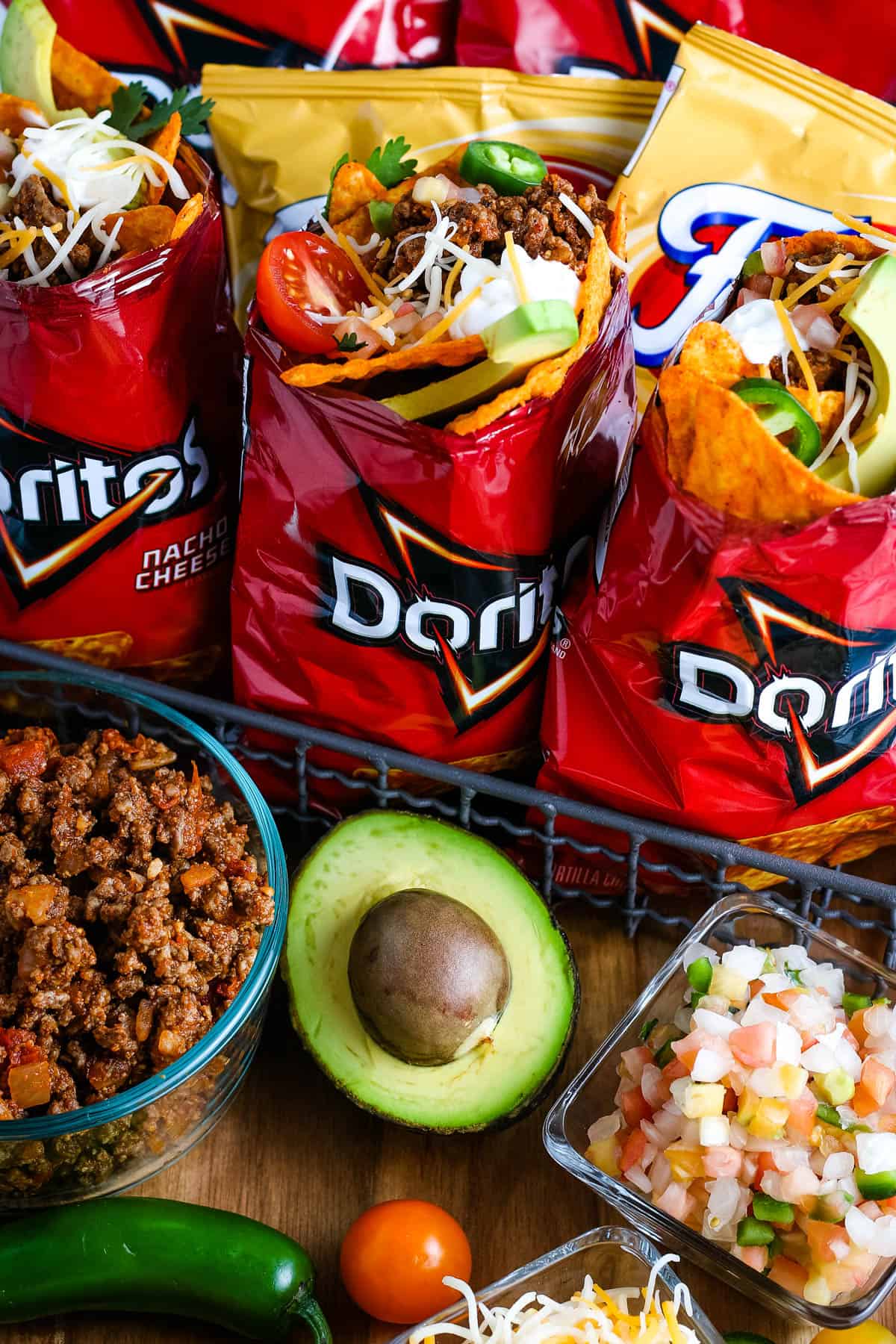 Walking Camping Tacos in a Bag