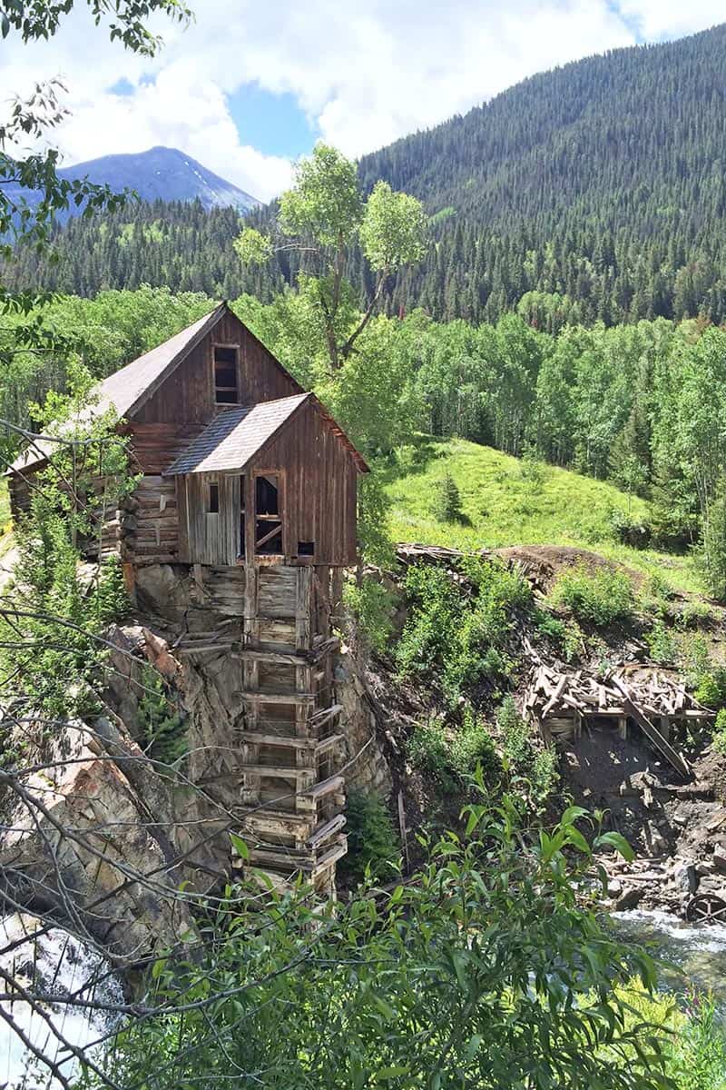 Crystal Mill on the Crystal River in the Maroon Bells Wilderness in Colorado