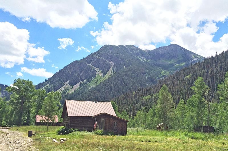 semi ghost town of Crystal City in Colorado mountains