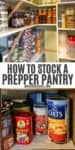 prepper pantry with canned foods