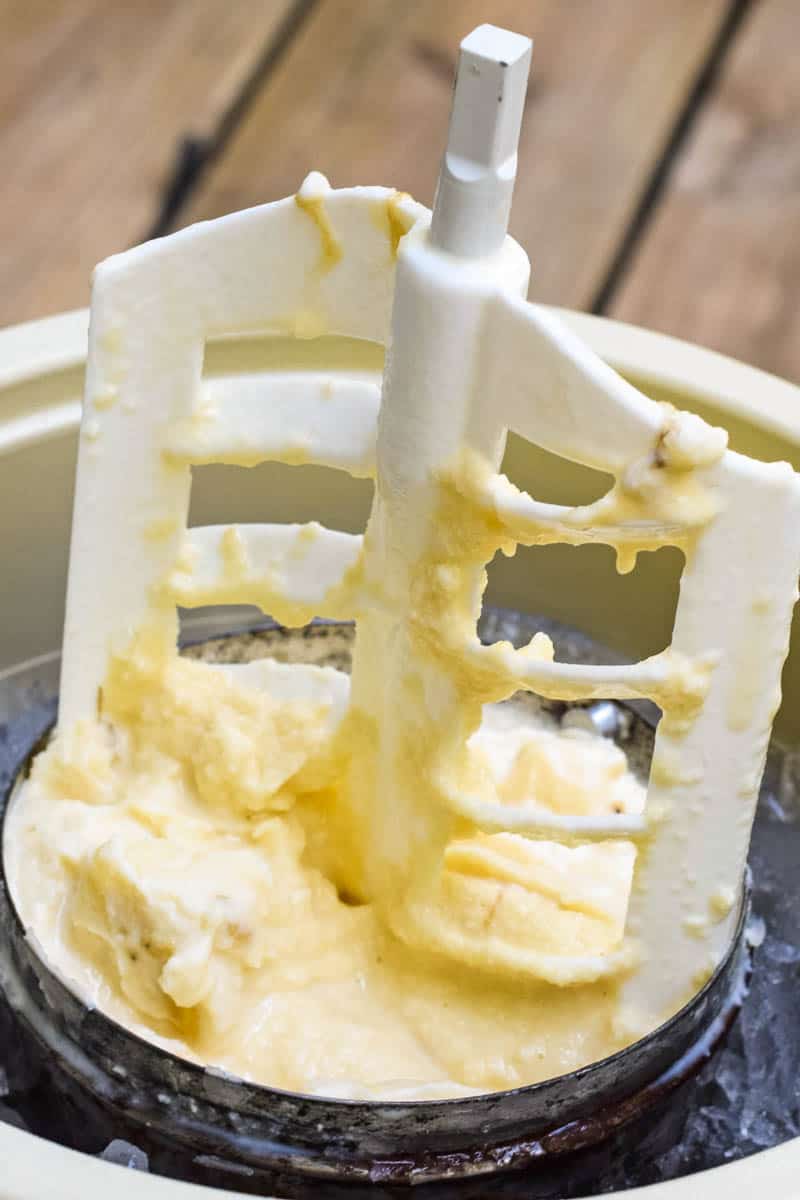 Old-Fashioned Homemade Banana Ice Cream