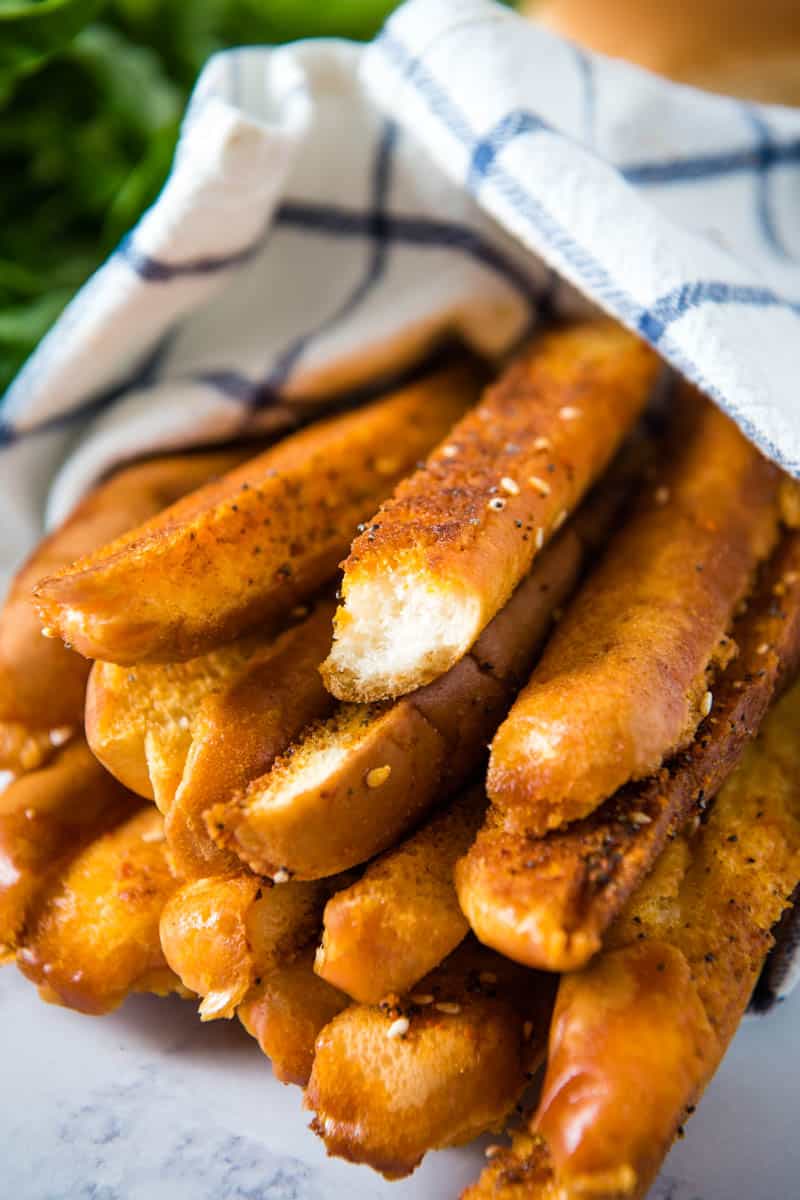 Quick and Easy Hot Dog Bun Breadsticks