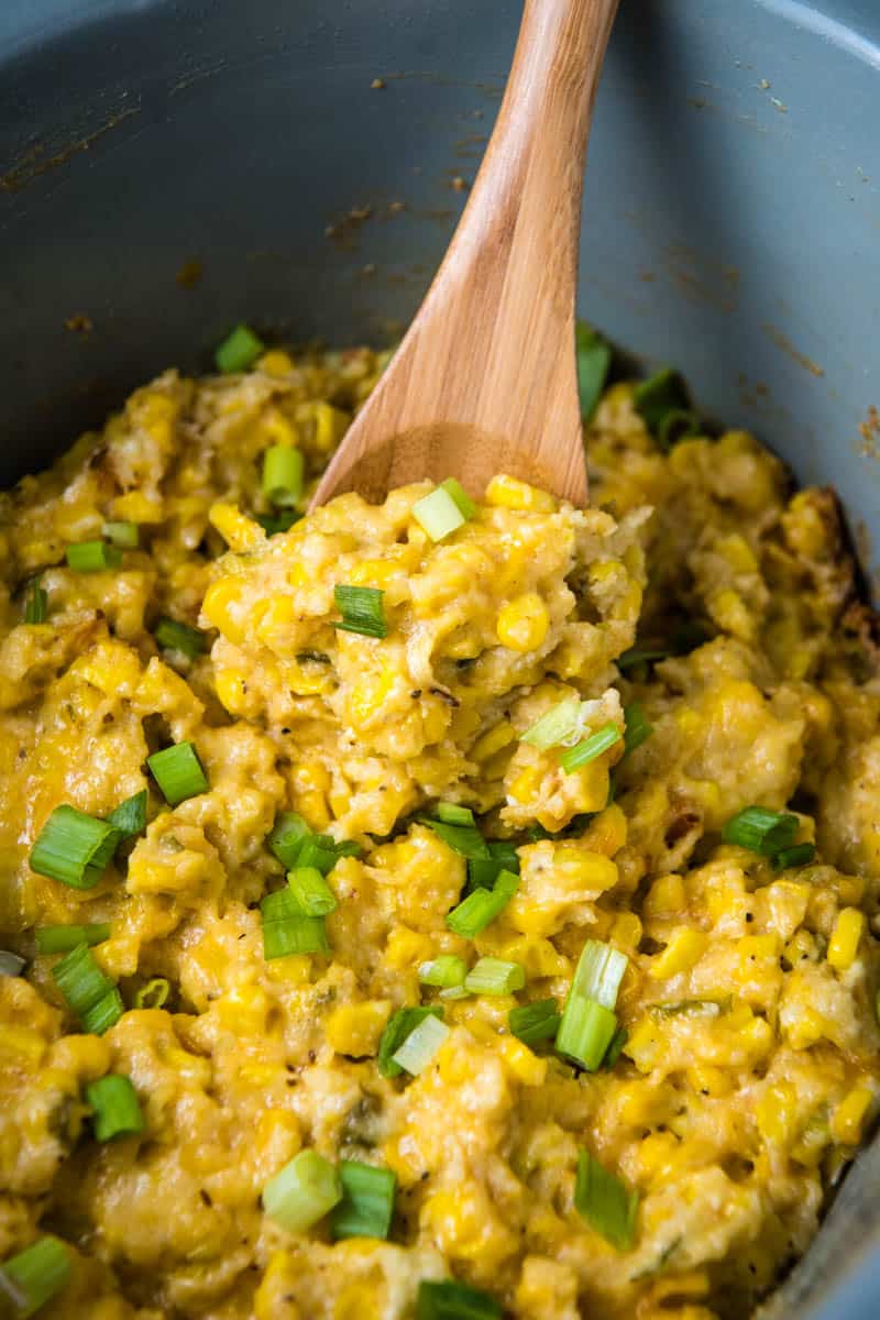 Creamy Cheesy CrockPot Corn Casserole