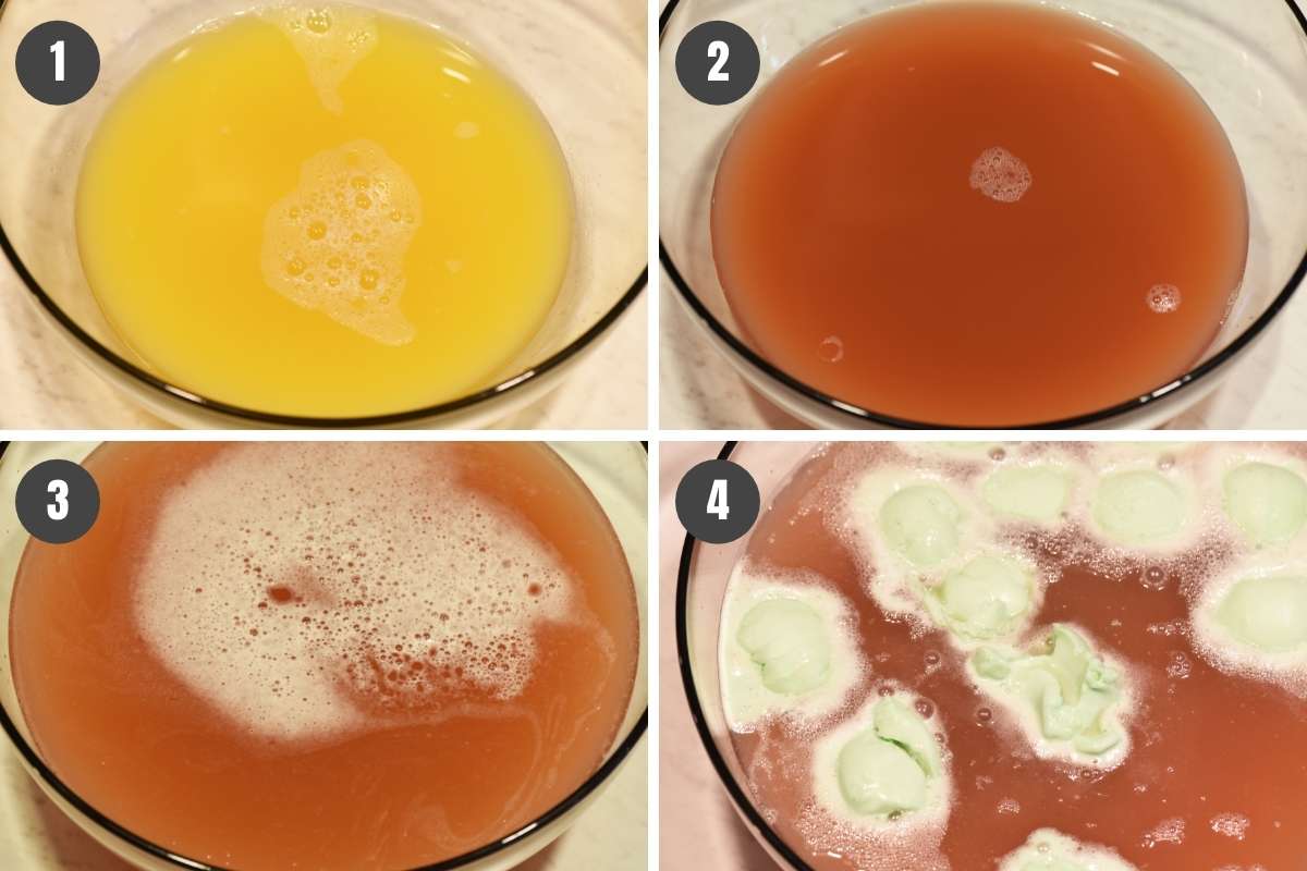 how to make Polyjuice potion in large punch bowl