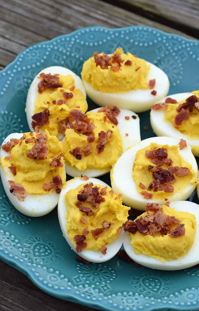 Bacon Ranch Deviled Eggs